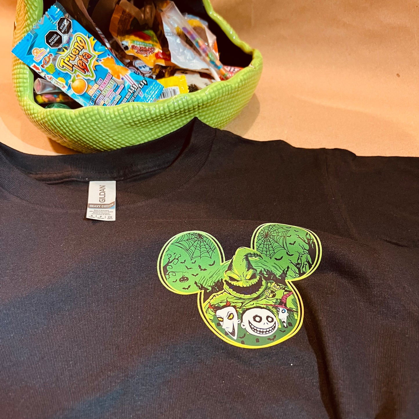 Oogie boogie T-shirt, toddler and adult sizes, oogie boogie bash