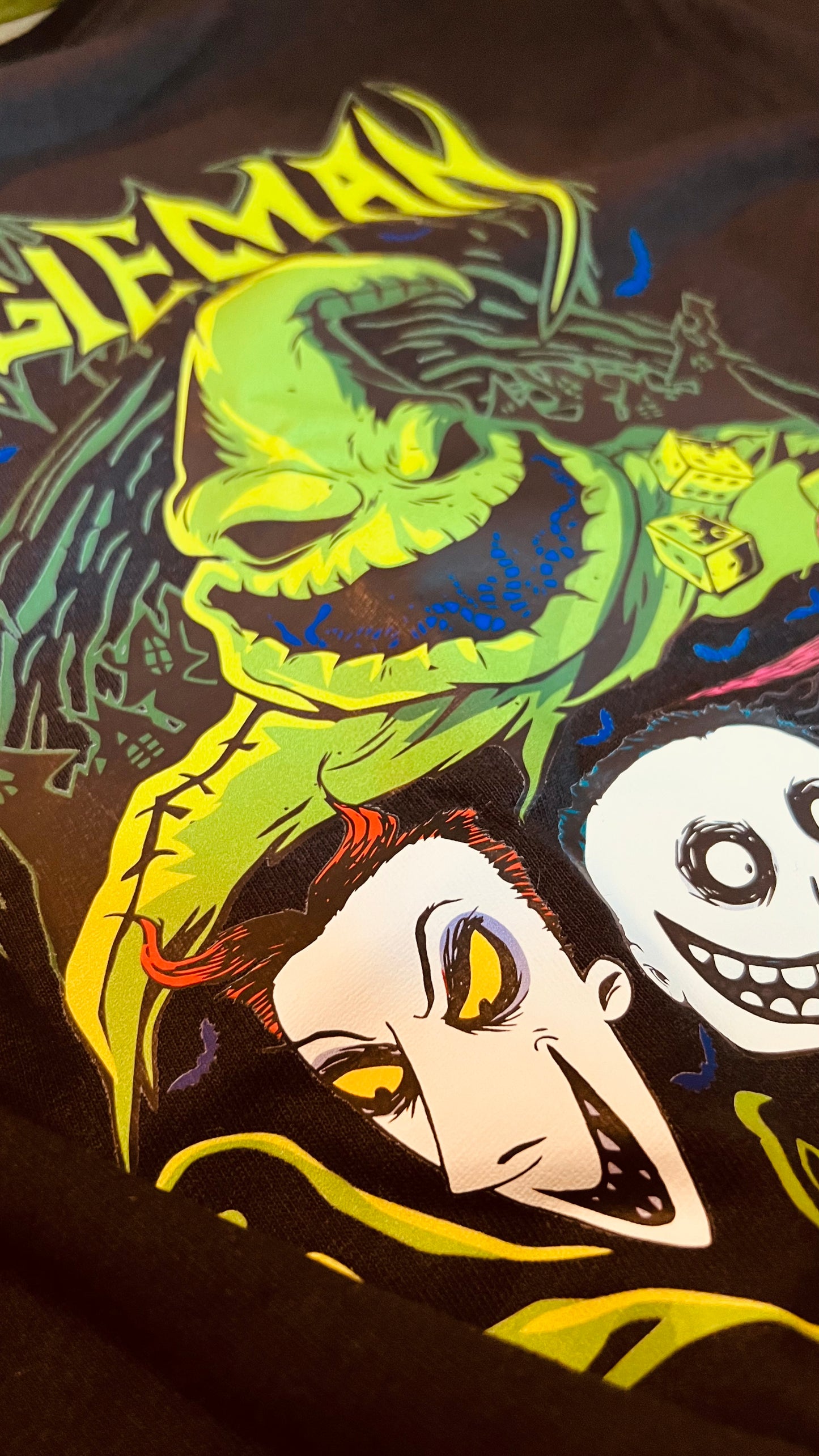 Oogie boogie T-shirt, toddler and adult sizes, oogie boogie bash