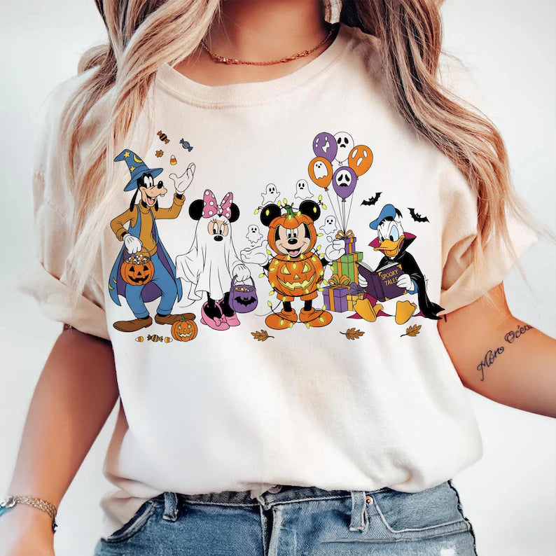 Mikey and friends Halloween tshirt toddler and adult