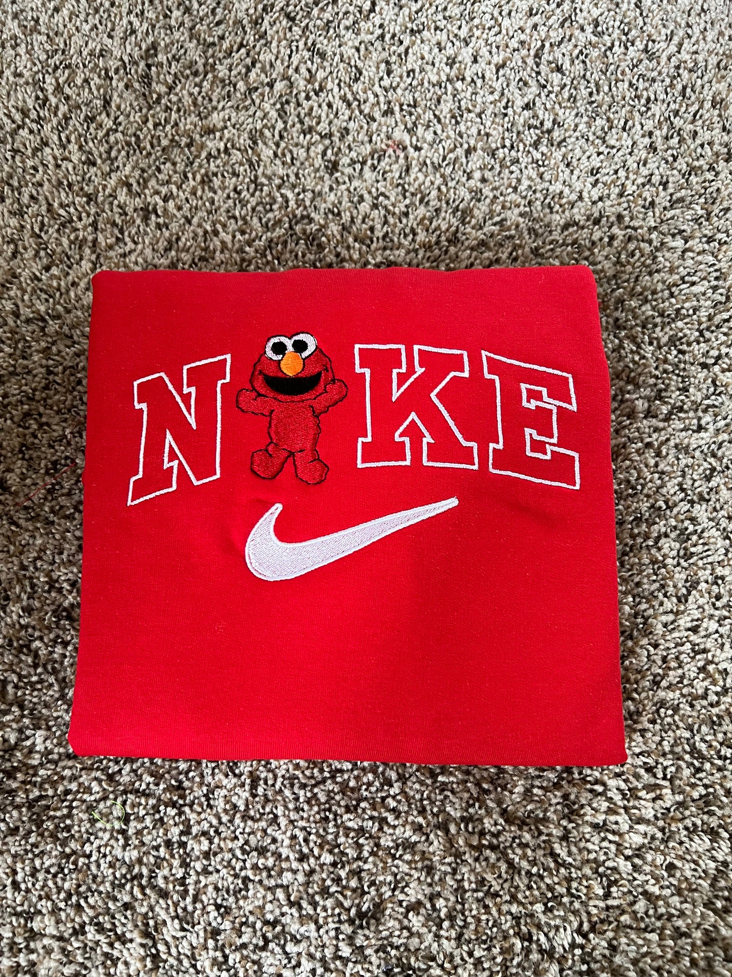 Elmo embroidered sweatshirt for toddler and adult