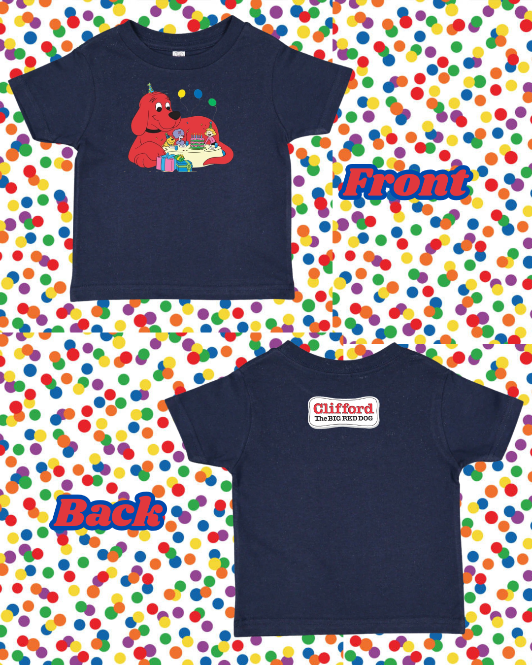 Clifford Birthday Vintage Style Toddler T-Shirt