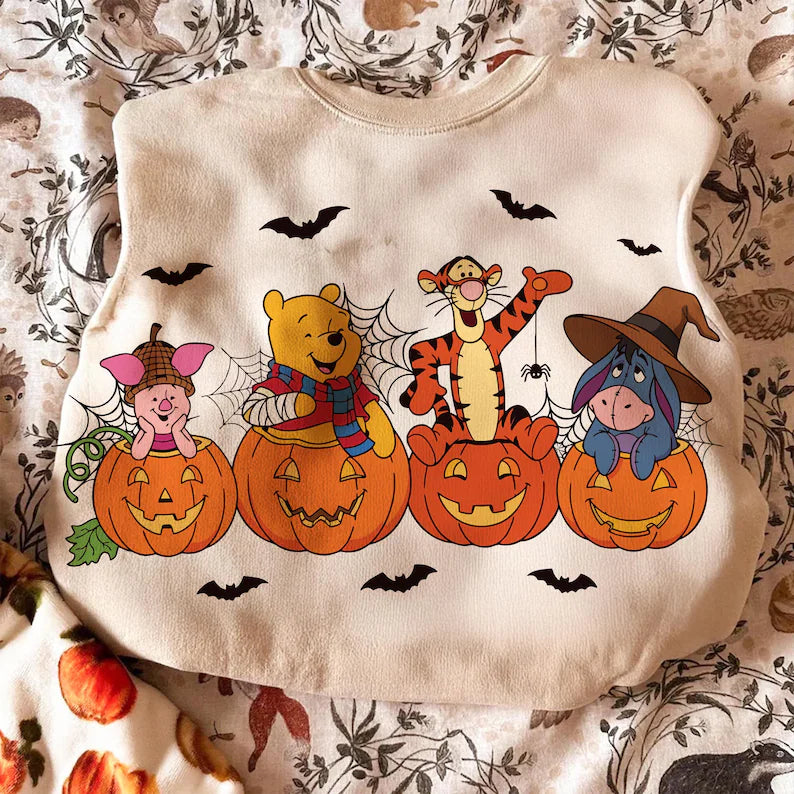 Pooh and friends inspired Halloween T-shirts toddler and adult
