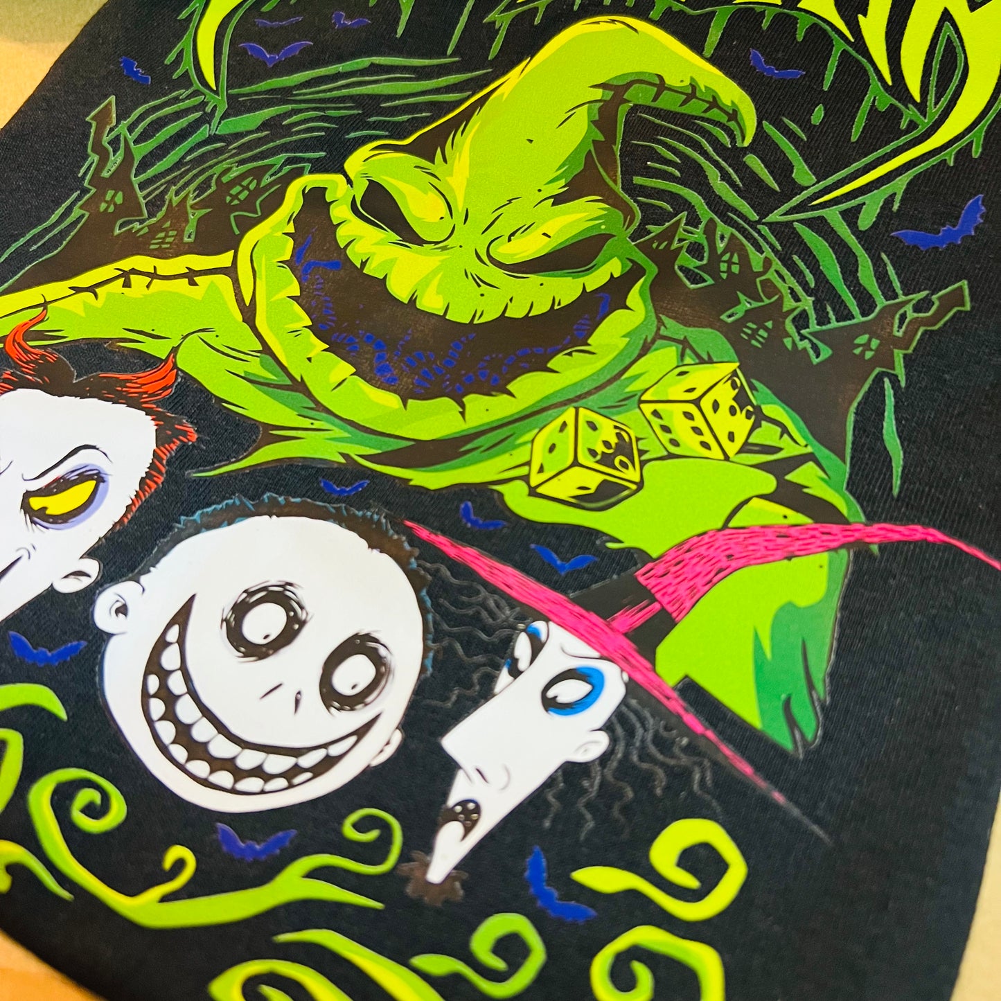 Oogie boogie T-shirt, toddler and adult sizes, oogie boogie bash