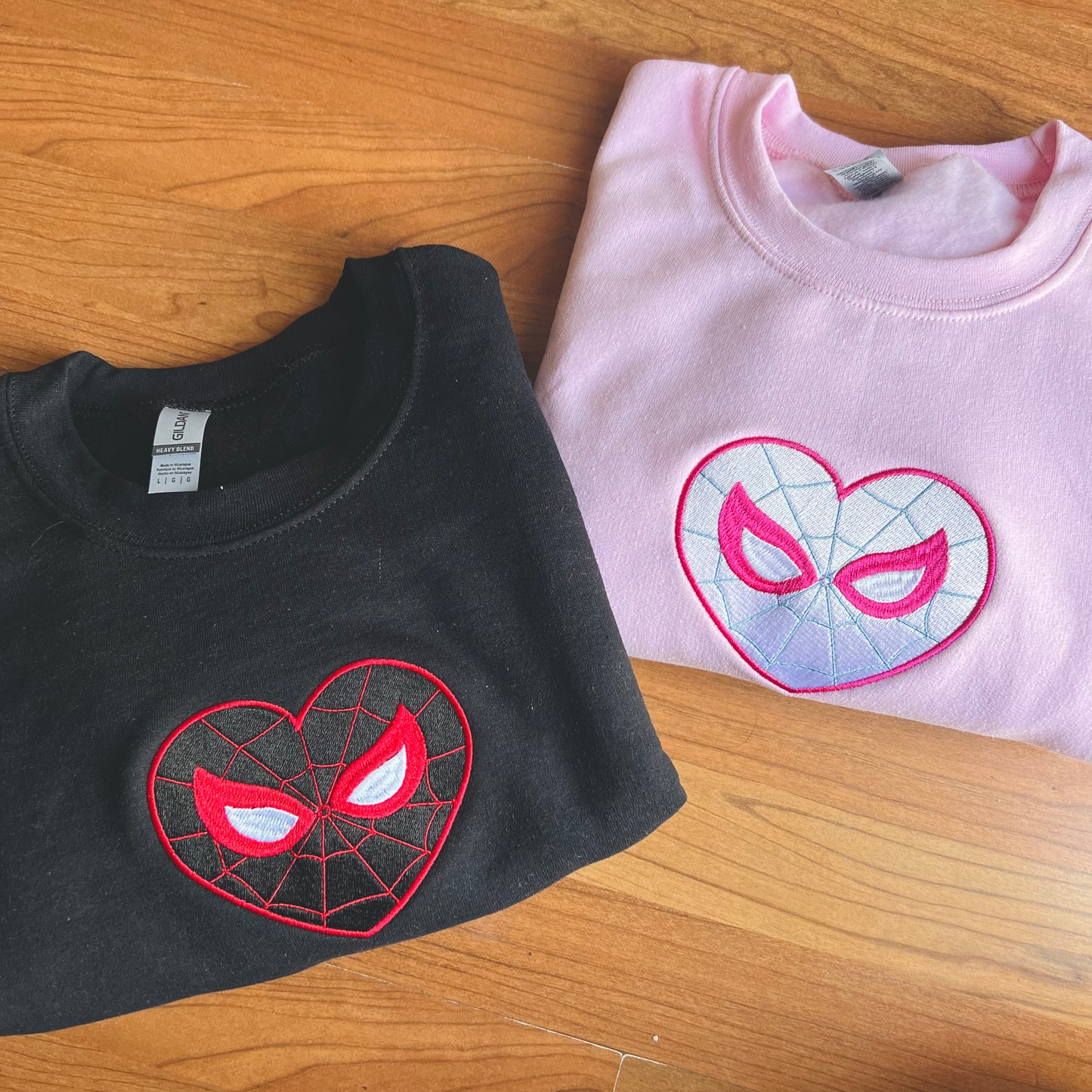 Miles & Gwen embroidered matching sweatshirts