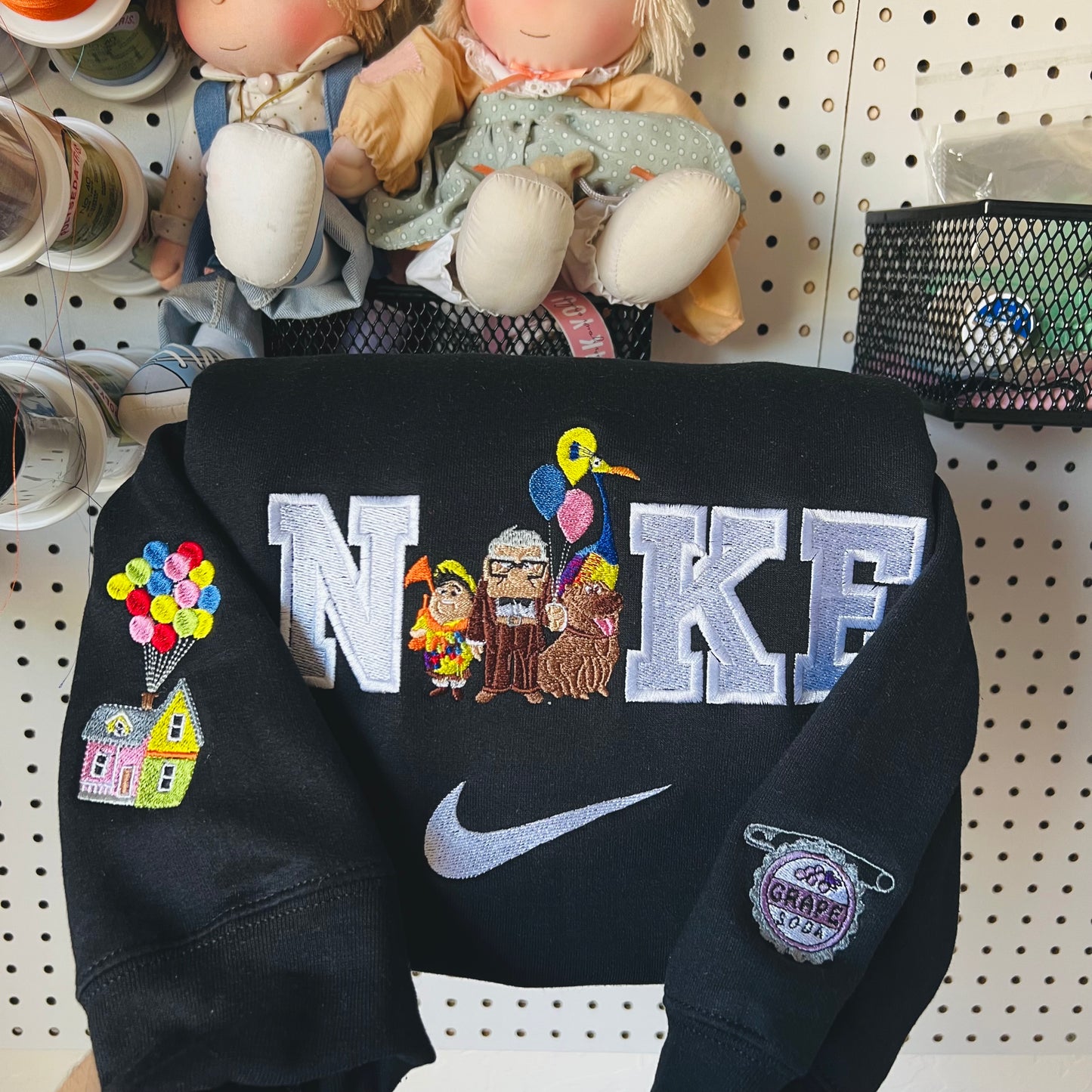 Up inspired embroidered sweatshirt