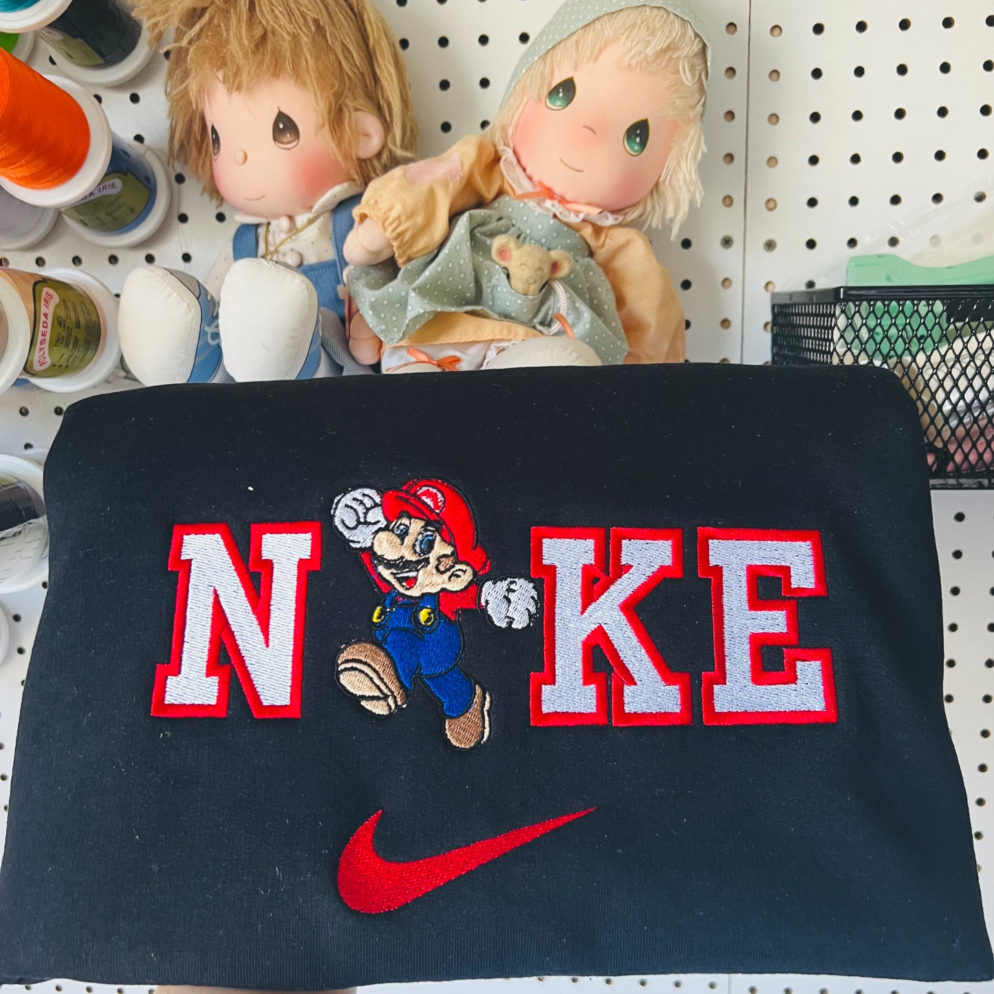 Luigi y Mario inspired embroidered sweaters, matching sweatshirts, couple hoodies