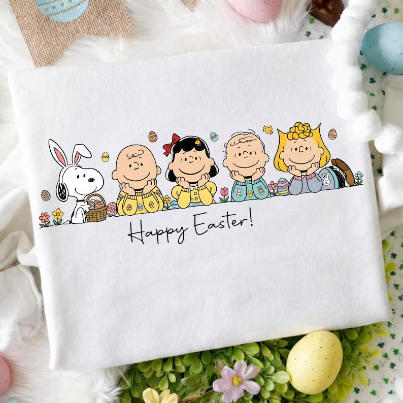 Happy Easter snoopy tshirt for kids and adult