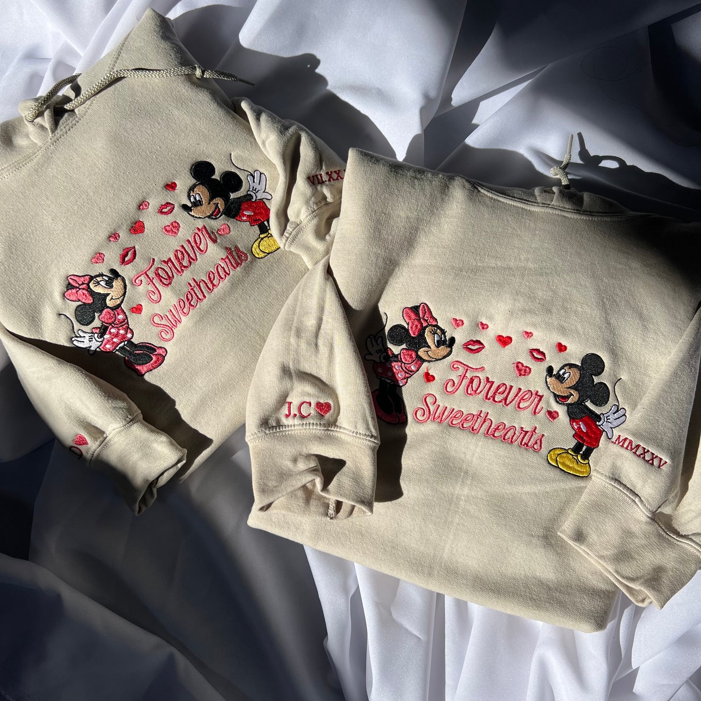 Mickey Minnieforever Sweethearts Nite 2026 embroidered matching sweatshirts CREWNECK Valentine’s Day