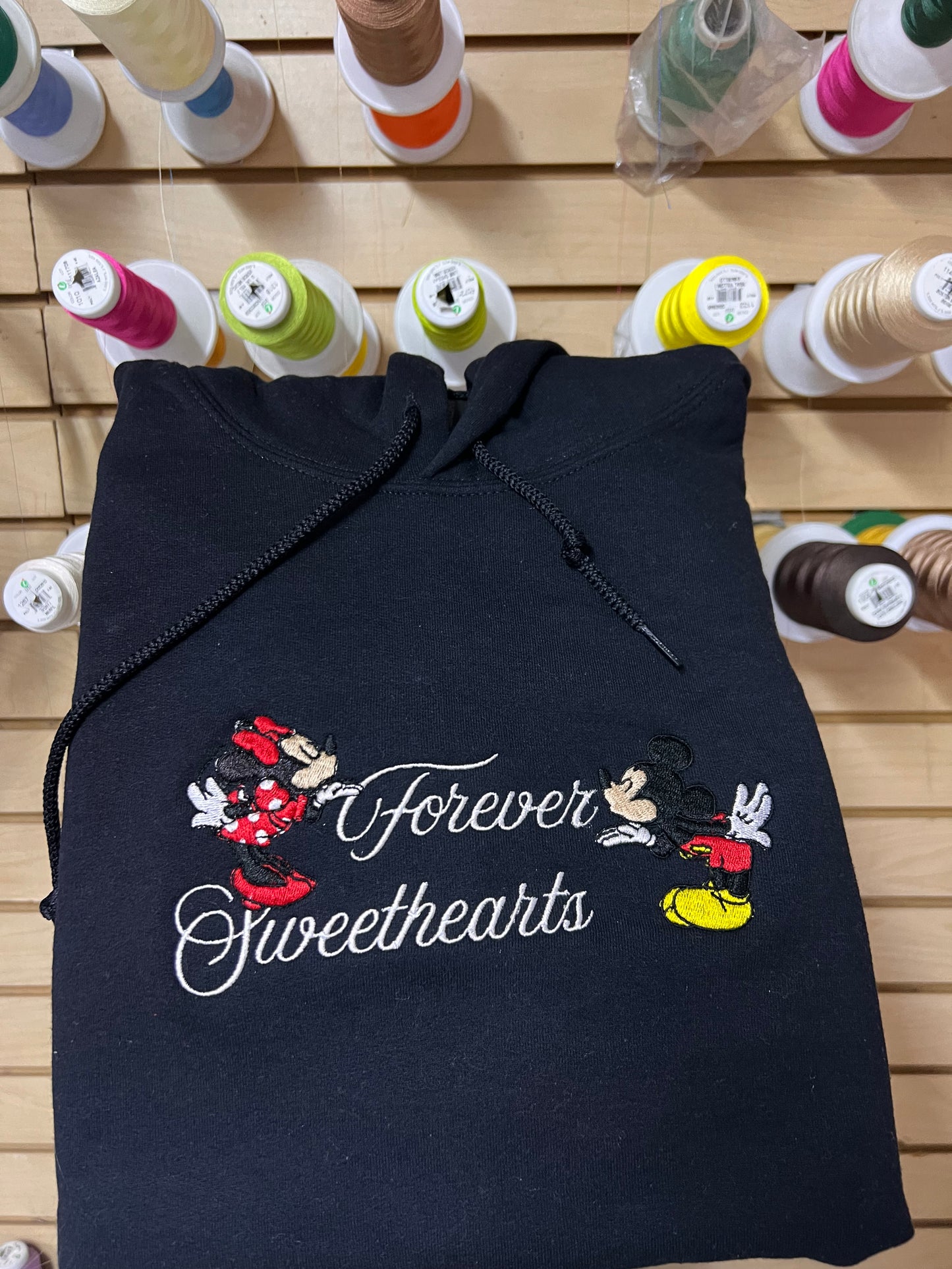 Minnie Mickey Sweethearts Nite 2026 embroidered matching sweatshirts CREWNECK Valentine’s Day