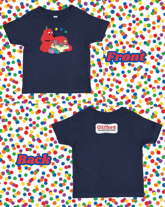 Clifford Birthday Vintage Style Toddler T-Shirt