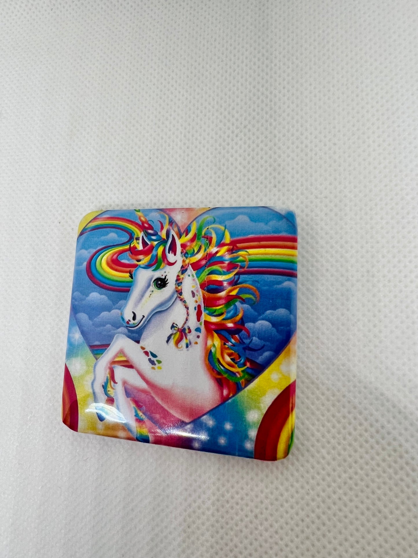 Lisa frank inspired refrigerator magnets 2x2