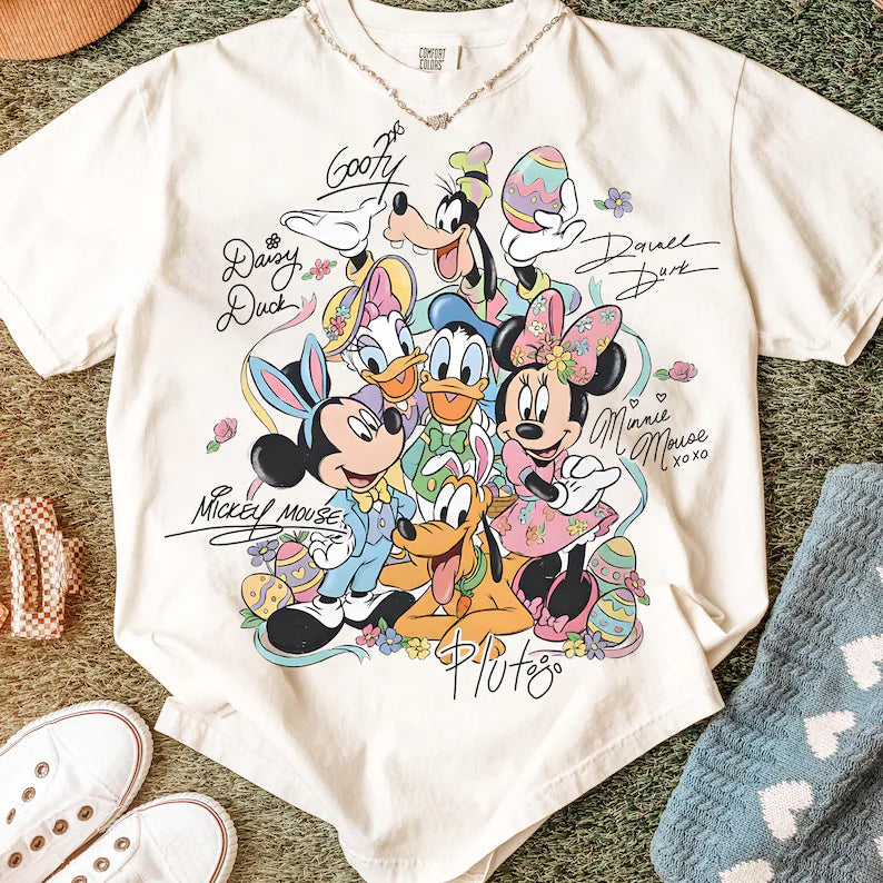 Happy Easter Disney tshirt for kids and adult