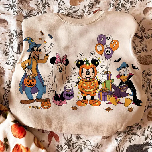 Mikey and friends Halloween tshirt toddler and adult