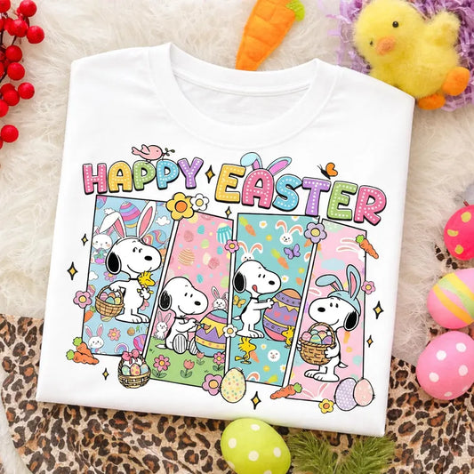 Happy Easter snoopy tshirt for kids and adult