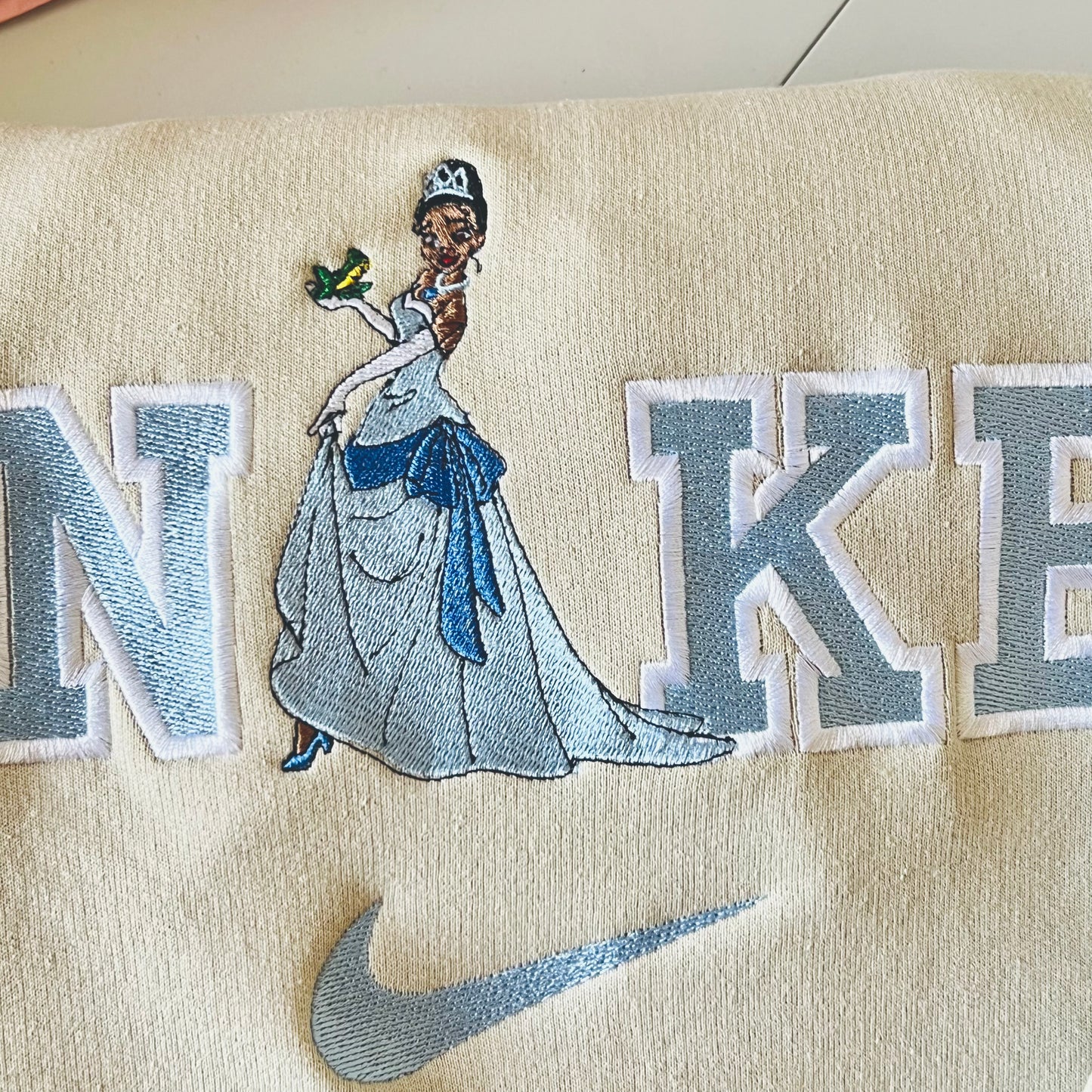 Tiana princess inspired embroidered sweatshirt crewneck princess